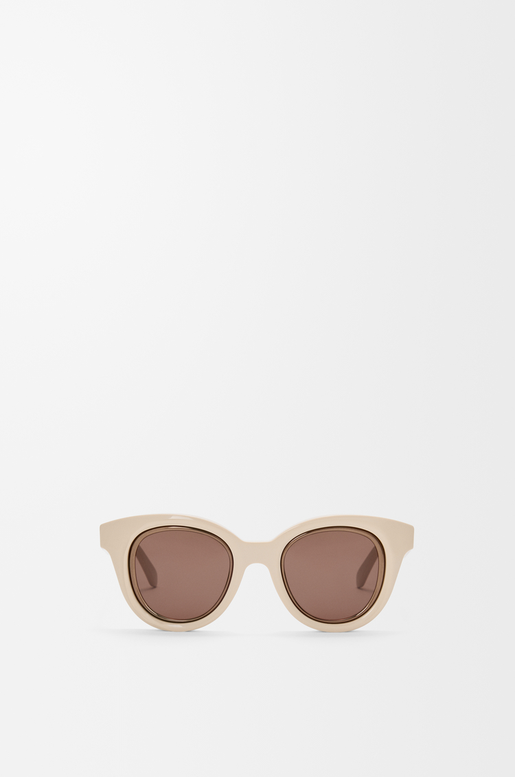 LOEWE Mini Anagram Butterfly sunglasses Cream