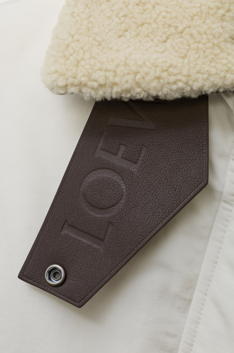LOEWE Sleeveless vest in technical cotton Ivory