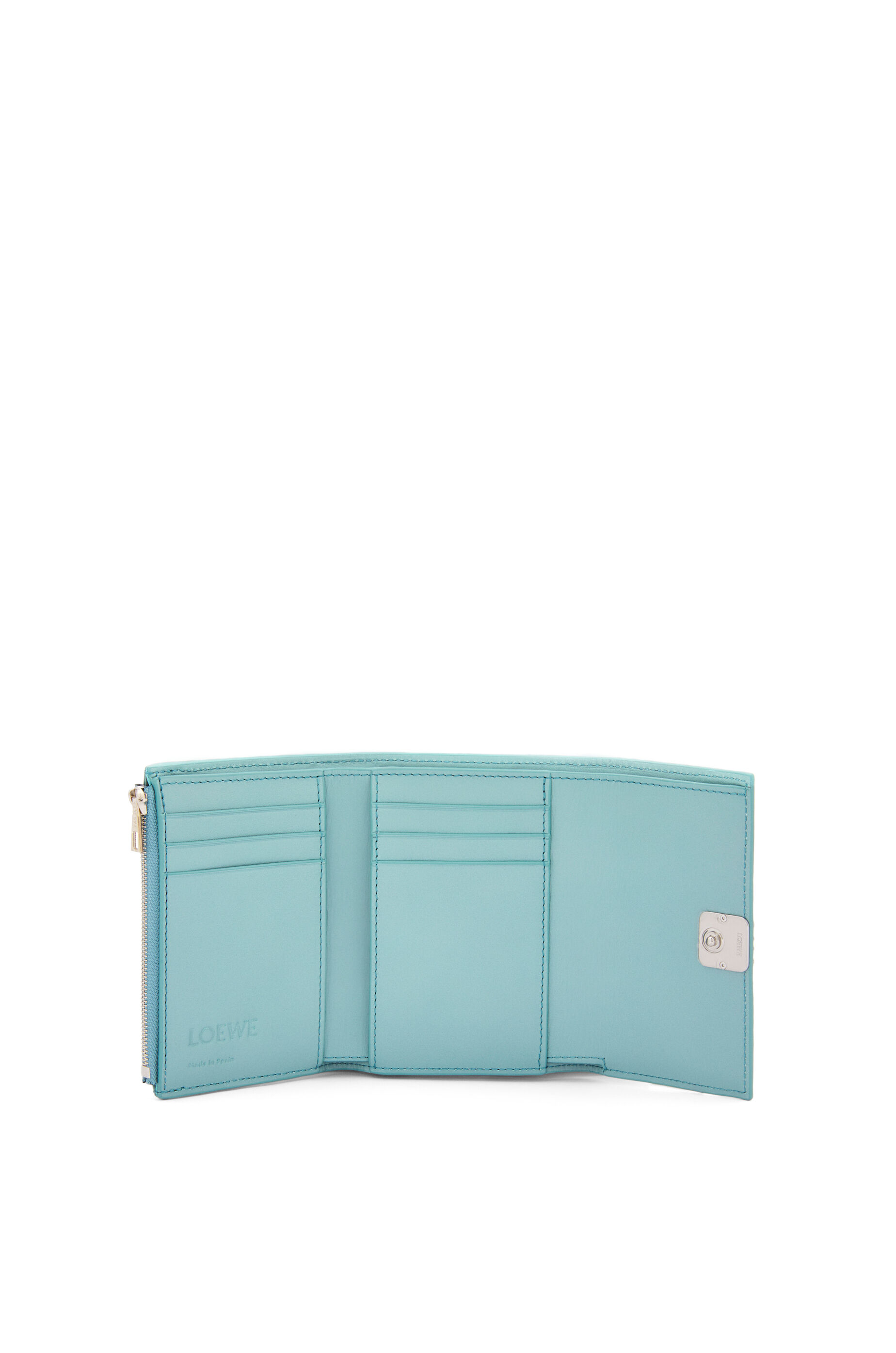 アナグラム バーティカル ウォレット スモール（ペブルグレインカーフ） ウォーター - LOEWE