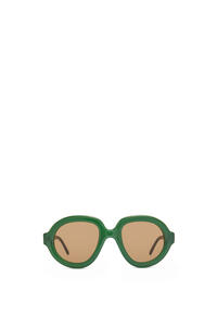 LOEWE Gafas de sol de aviador en acetato Verde Ss23