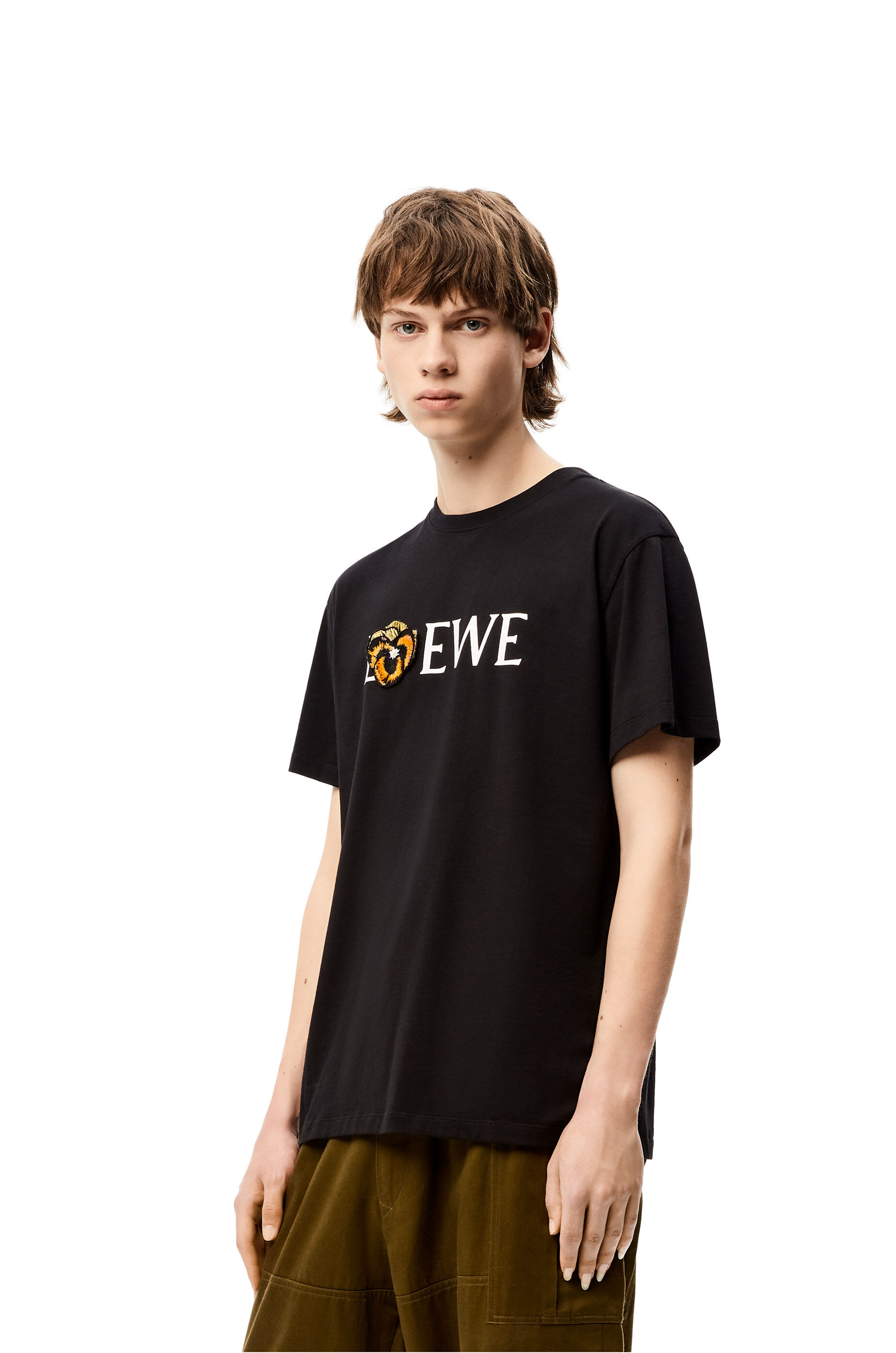 Pansy LOEWE T-shirt in cotton Black - LOEWE