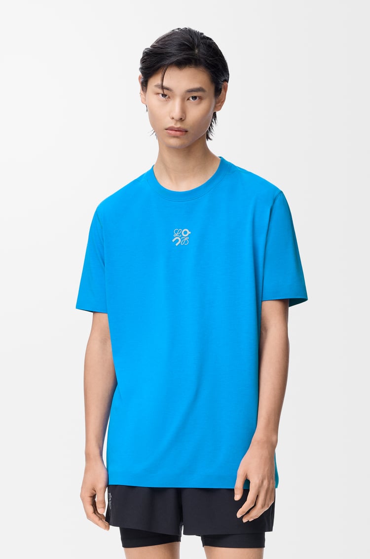 LOEWE Camiseta deportiva en tejido técnico Azul