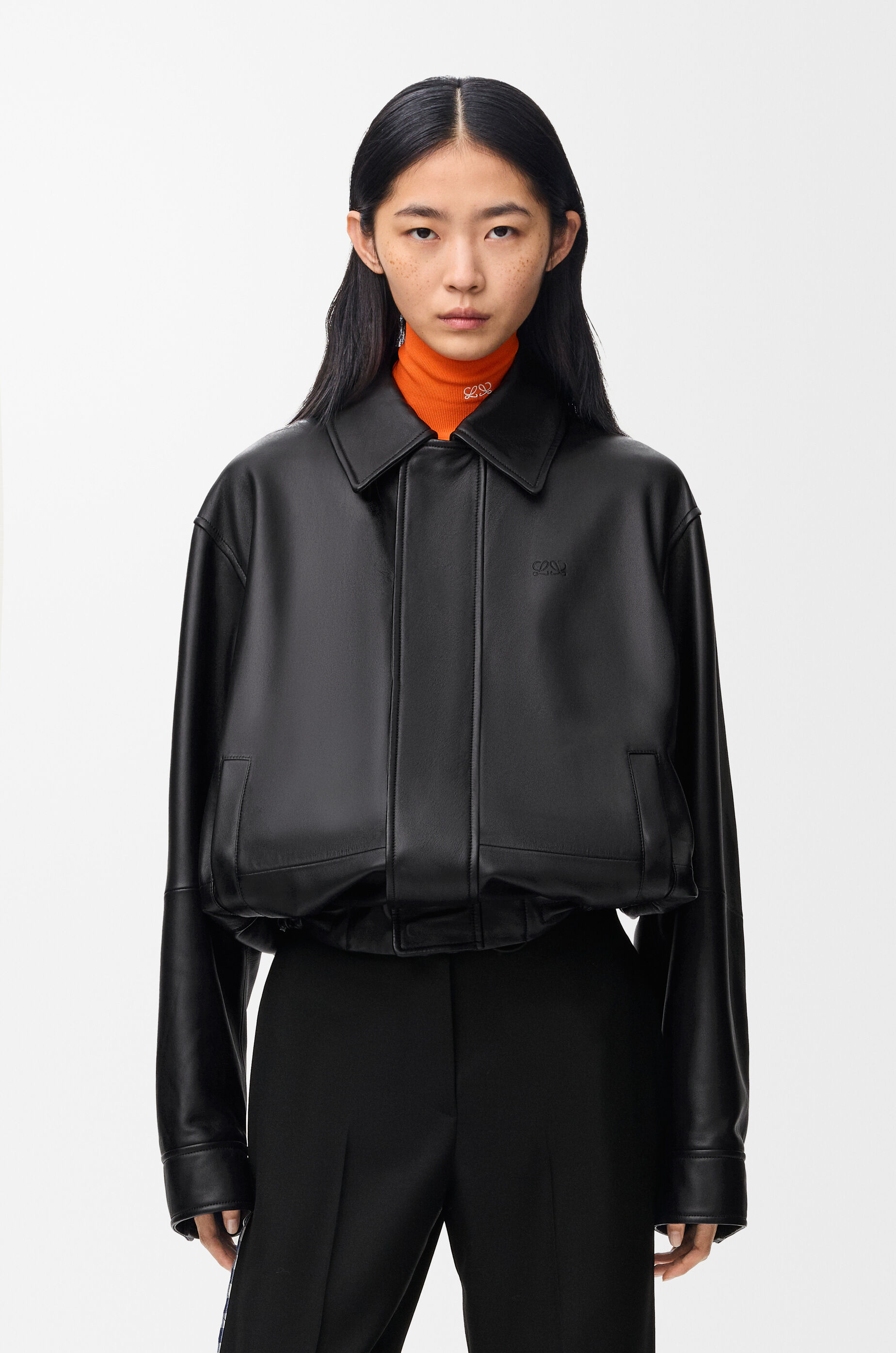 Drawstring jacket in nappa lambskin Black - LOEWE USA Official Website