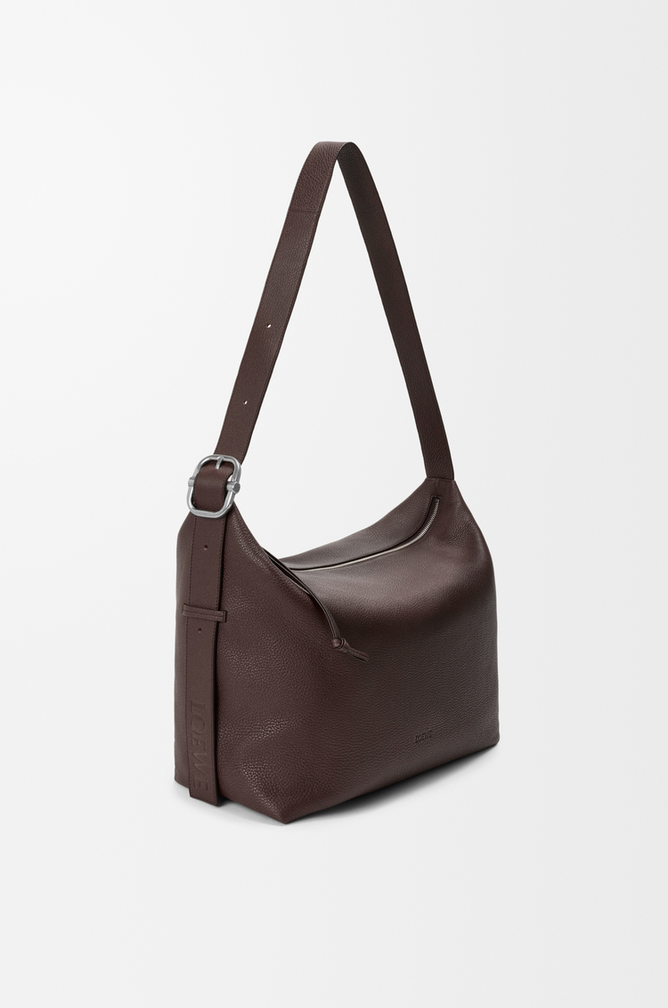 LOEWE Large Loop hobo in supple grained calfskin Chocolate