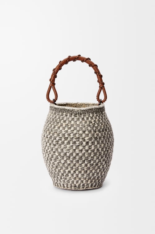 LOEWE チスン バケットバッグ (ペーパー&カーフ) ナチュラル/タン