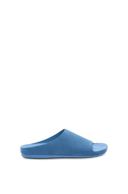 LOEWE Lago sandal in suede calfskin Lagoon Blue plp_rd