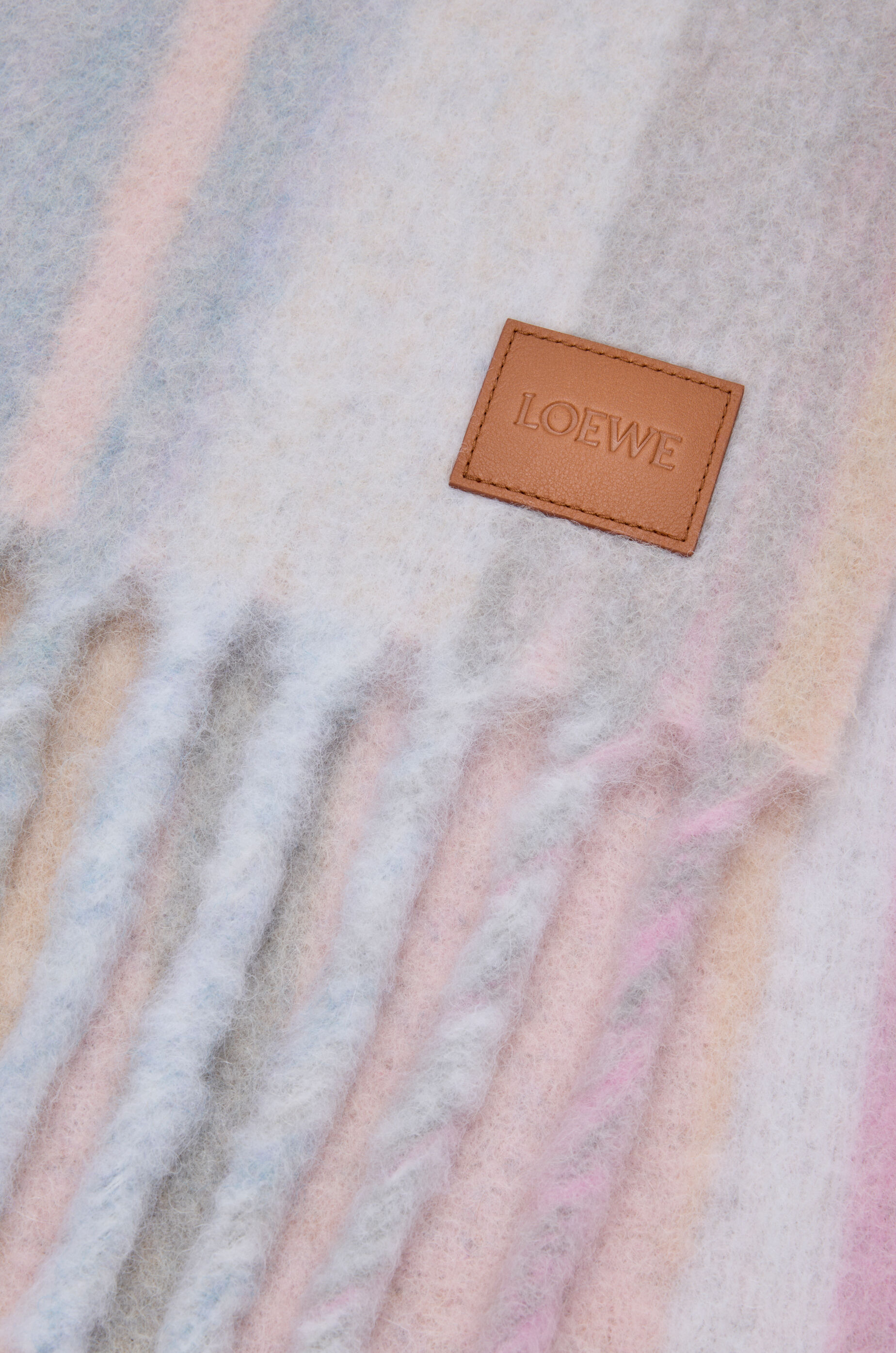 スカーフ（アルパカ&ウールブレンド） ブルー - LOEWE Japan official