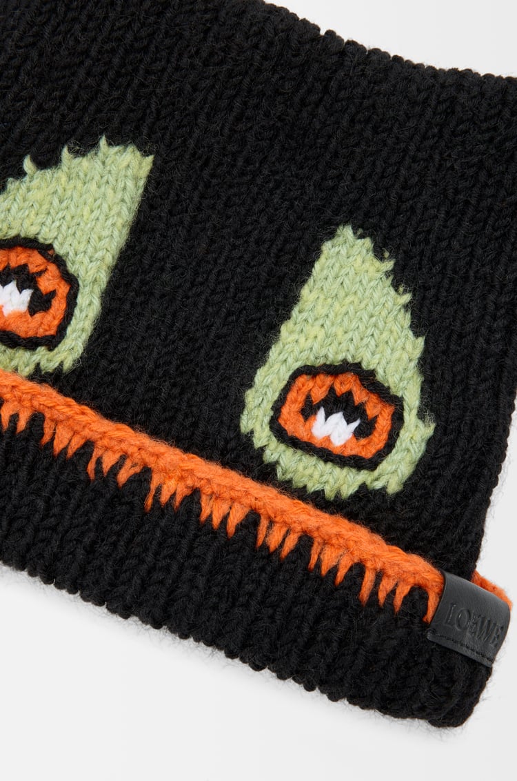 LOEWE Gorro en mezcla de lana, alpaca y mohair Negro