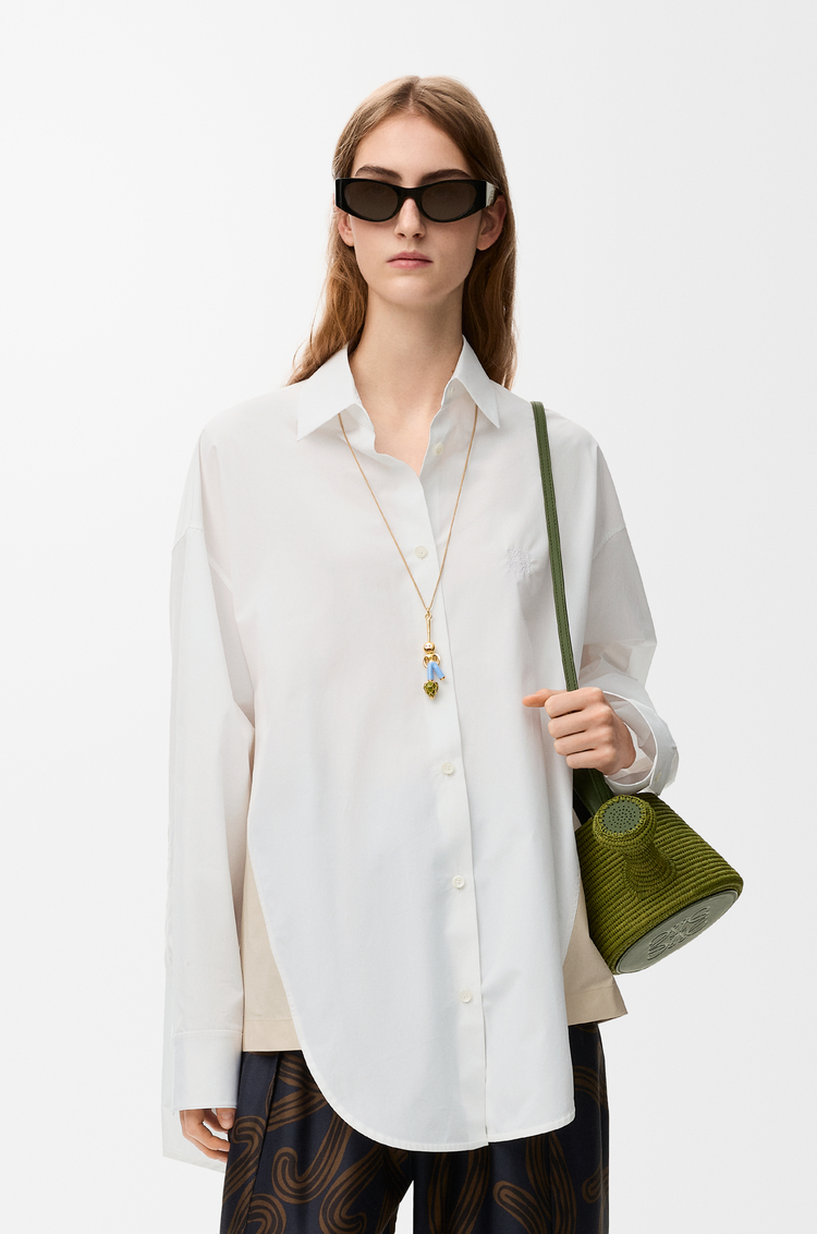 LOEWE 棉质衬衫 白色/米色