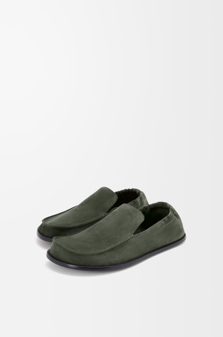 LOEWE Flex loafer in suede Sage