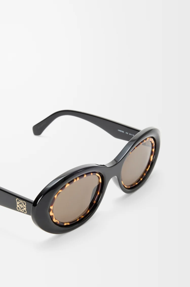 LOEWE Gafas de sol Mini Anagram Oval Negro