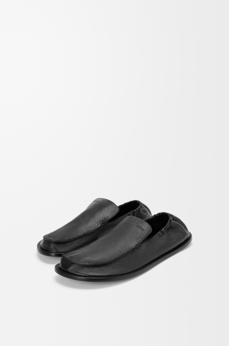 LOEWE Mocassins Flex en cuir de cerf Noir