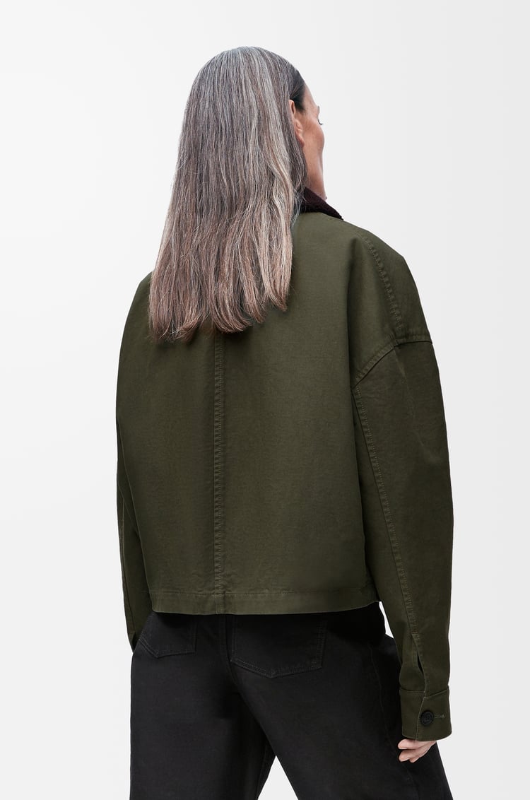 LOEWE Jacket in cotton Khaki Green