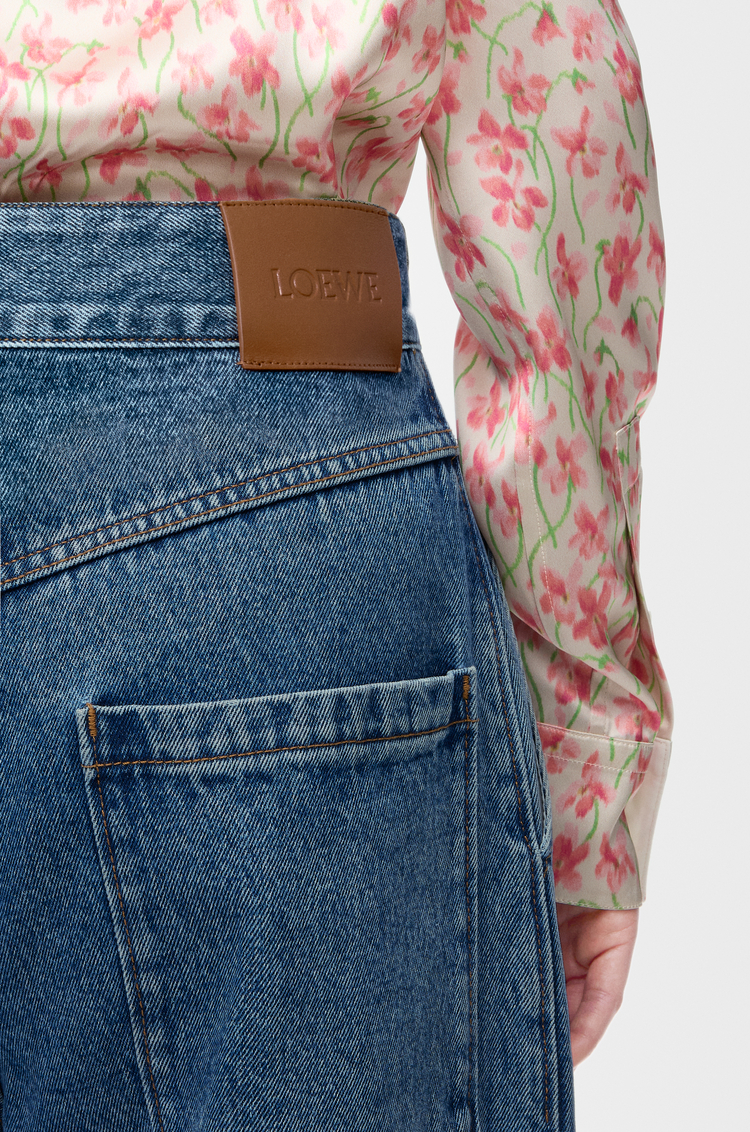 LOEWE Anagram baggy jeans in denim Jeans Blue