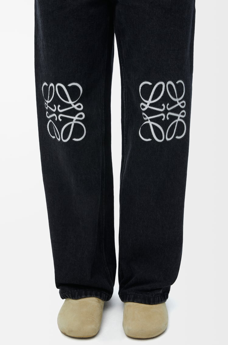 LOEWE Anagram baggy jeans in denim Black