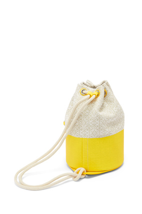 LOEWE Small Sailor bag in coated jacquard and calfskin Ecru/Lemon plp_rd