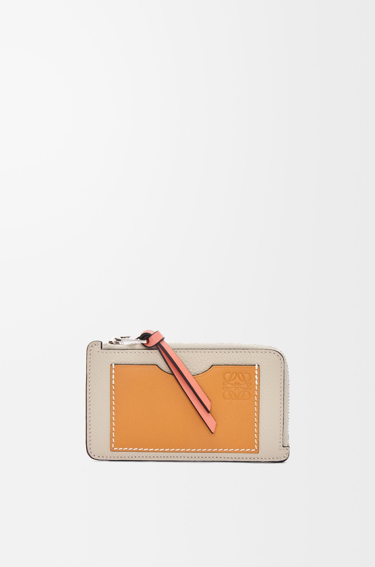 LOEWE Coin cardholder in soft grained calfskin Light Oat/Honey plp_rd