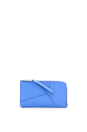 LOEWE Puzzle Edge long coin cardholder in classic calfskin Seaside Blue