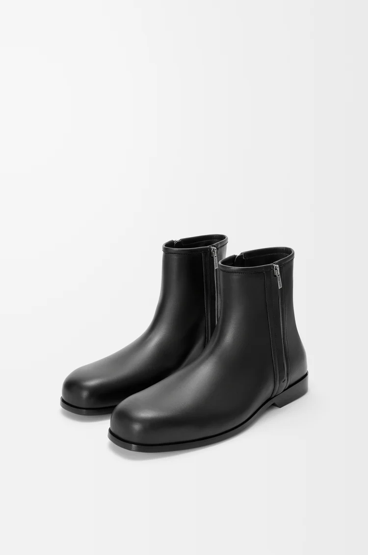 LOEWE Bobine ankle boot in smooth calfskin Black