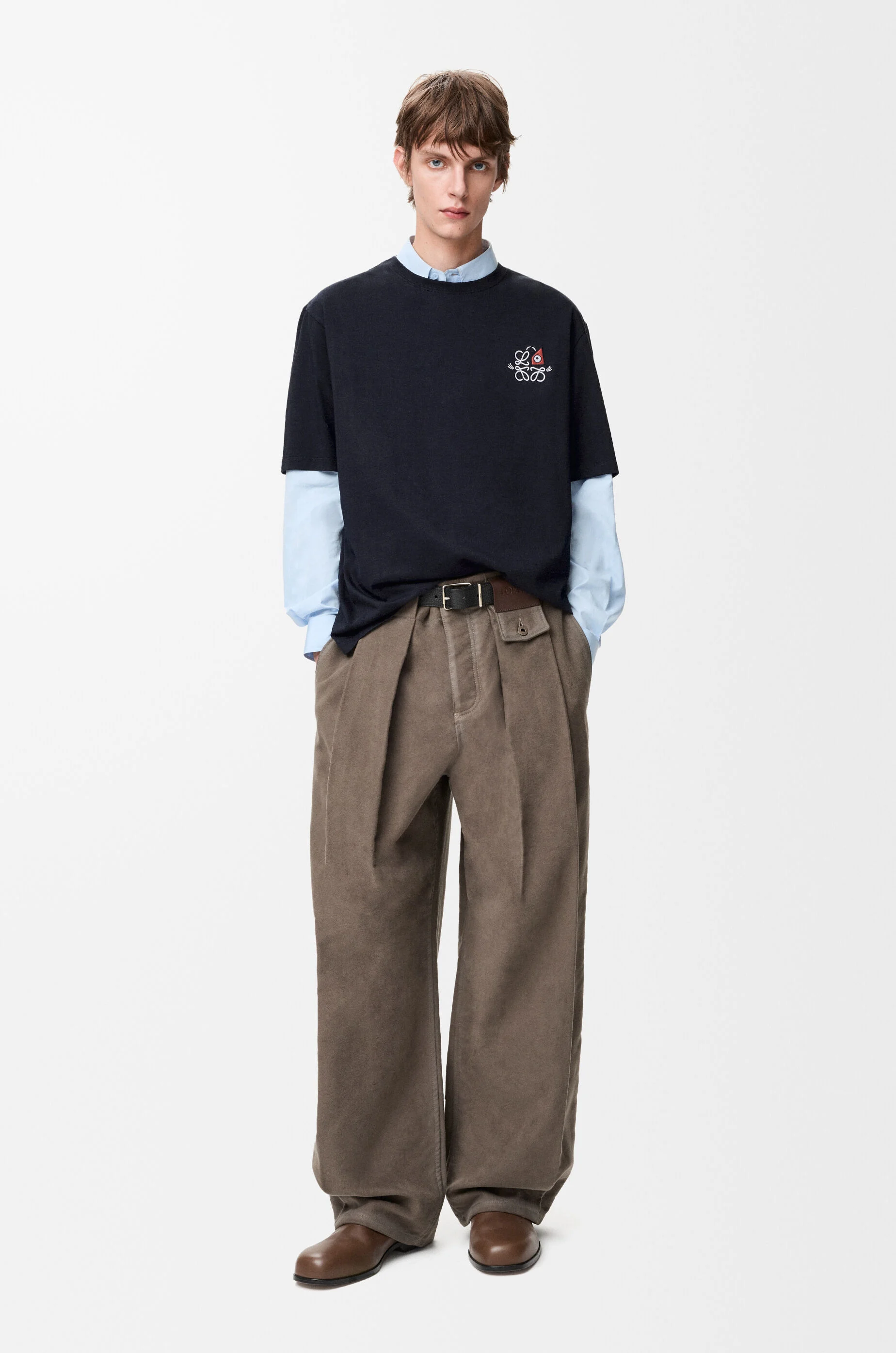 ルーズフィット Tシャツ（コットン） ブルー - LOEWE