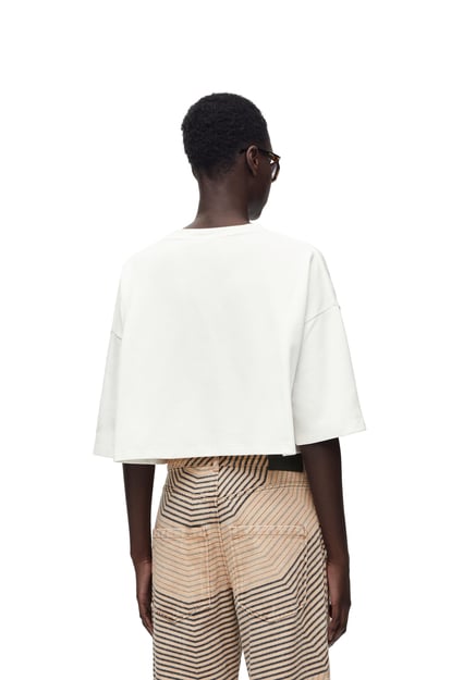 LOEWE Cropped t-shirt in cotton blend Off-white plp_rd