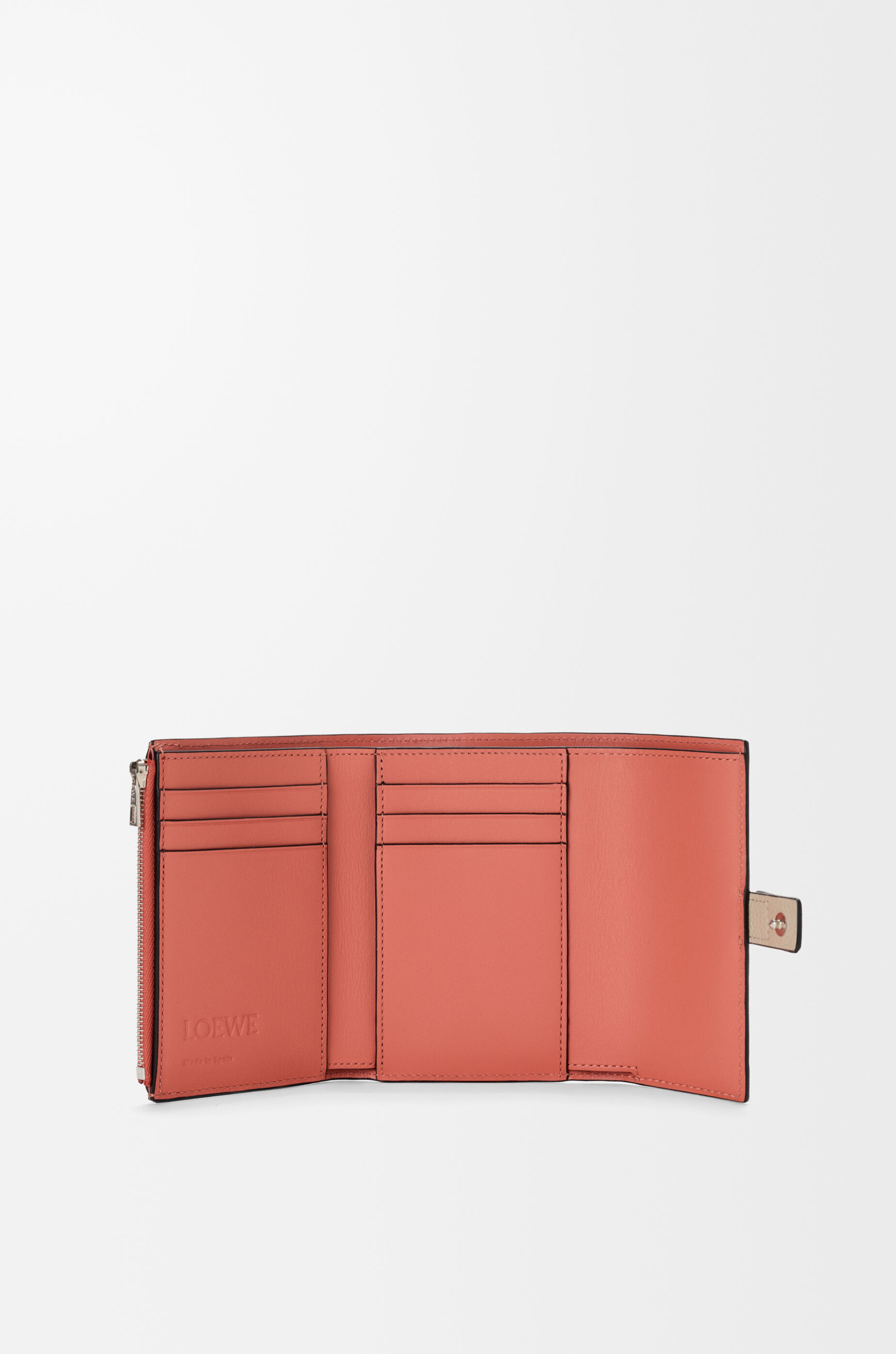 LOEWE バーティカル ウォレット スモール(ソフトグレインカーフ) バーティカル ウォレット スモール（ソフトグレインカーフ） ベージュ