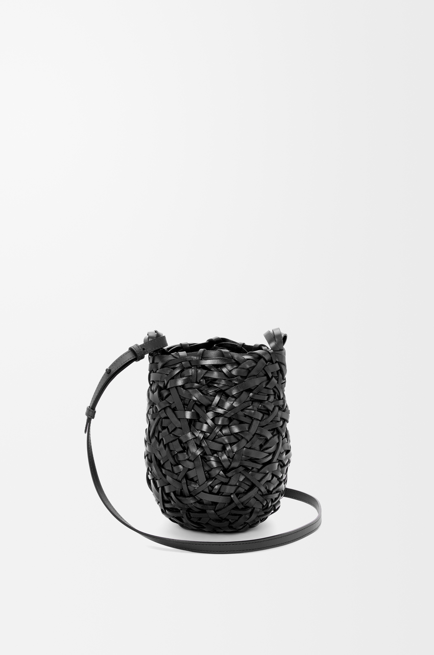 Small Nest Basket bag in calfskin