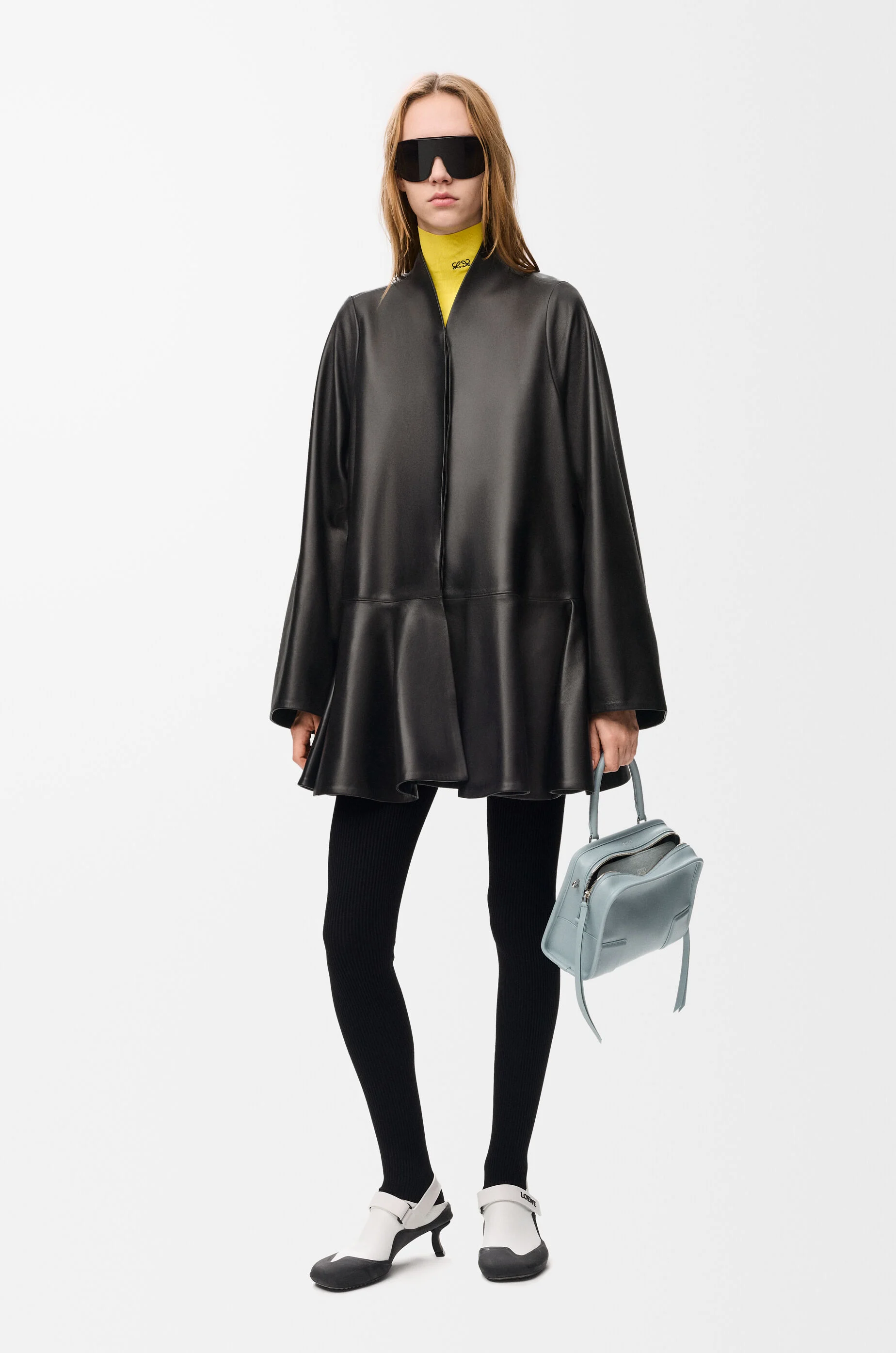Short coat in nappa lambskin Black - LOEWE APAC official website