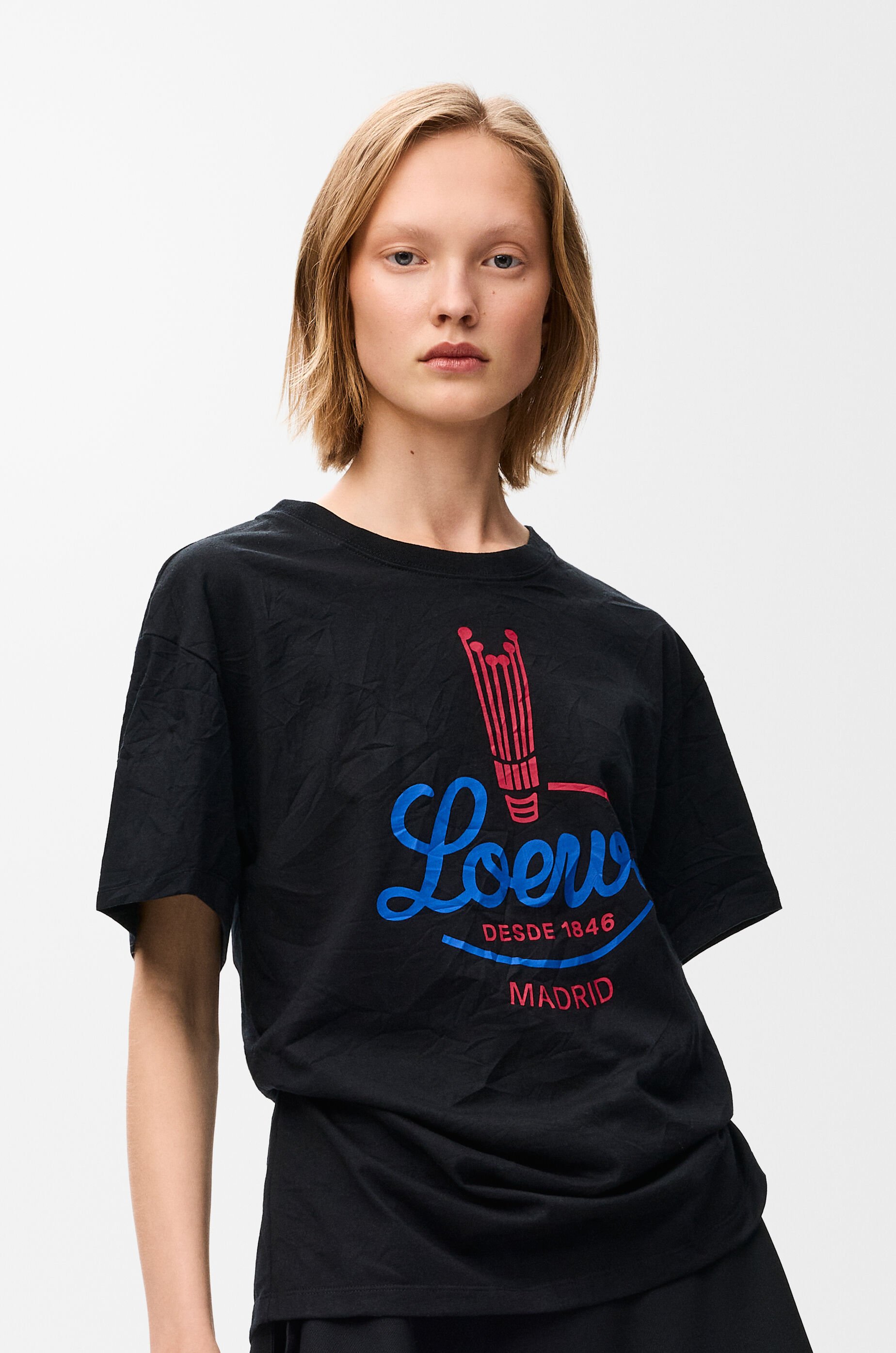 Tシャツ（コットンブレンド） ブラック - LOEWE Japan official website