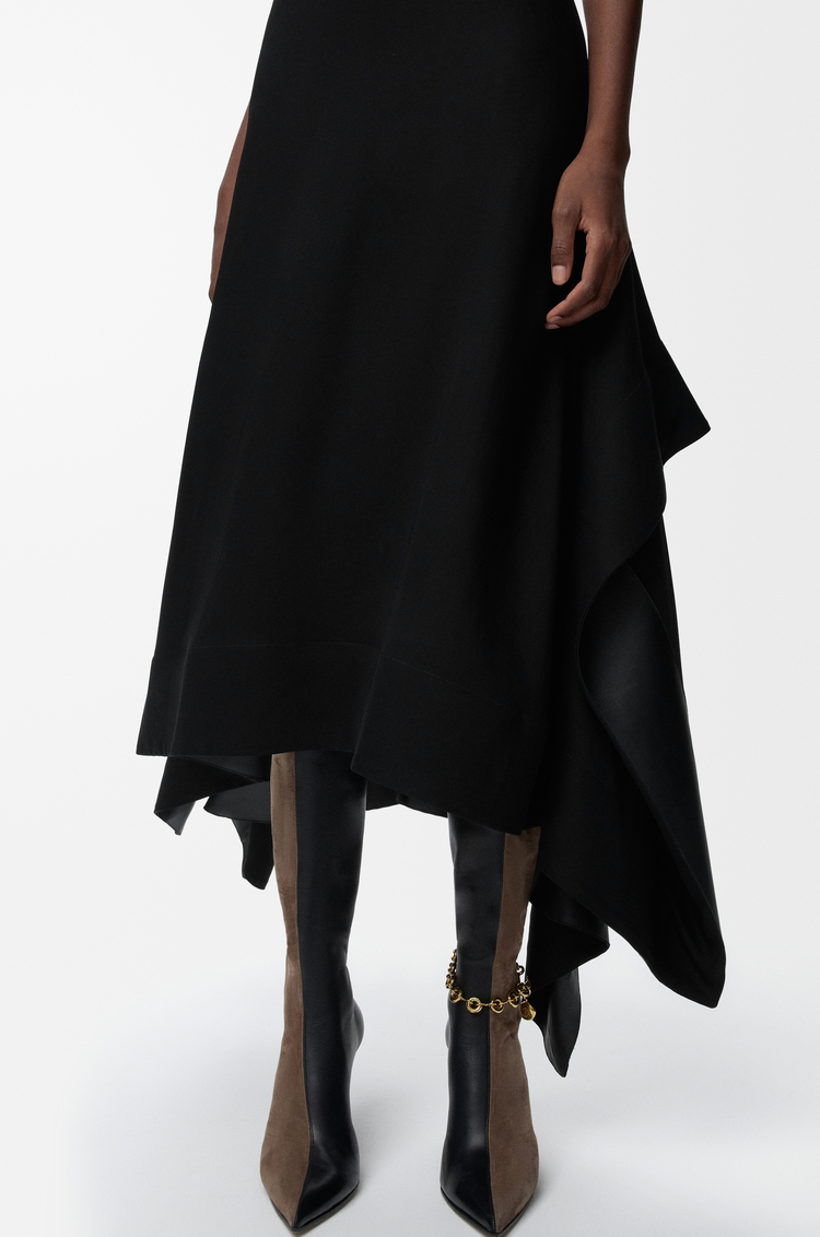 LOEWE Vestido en viscosa elástica Negro