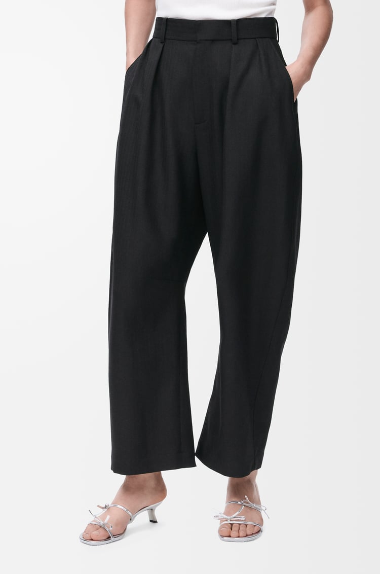 LOEWE Barrel trousers in wool Black