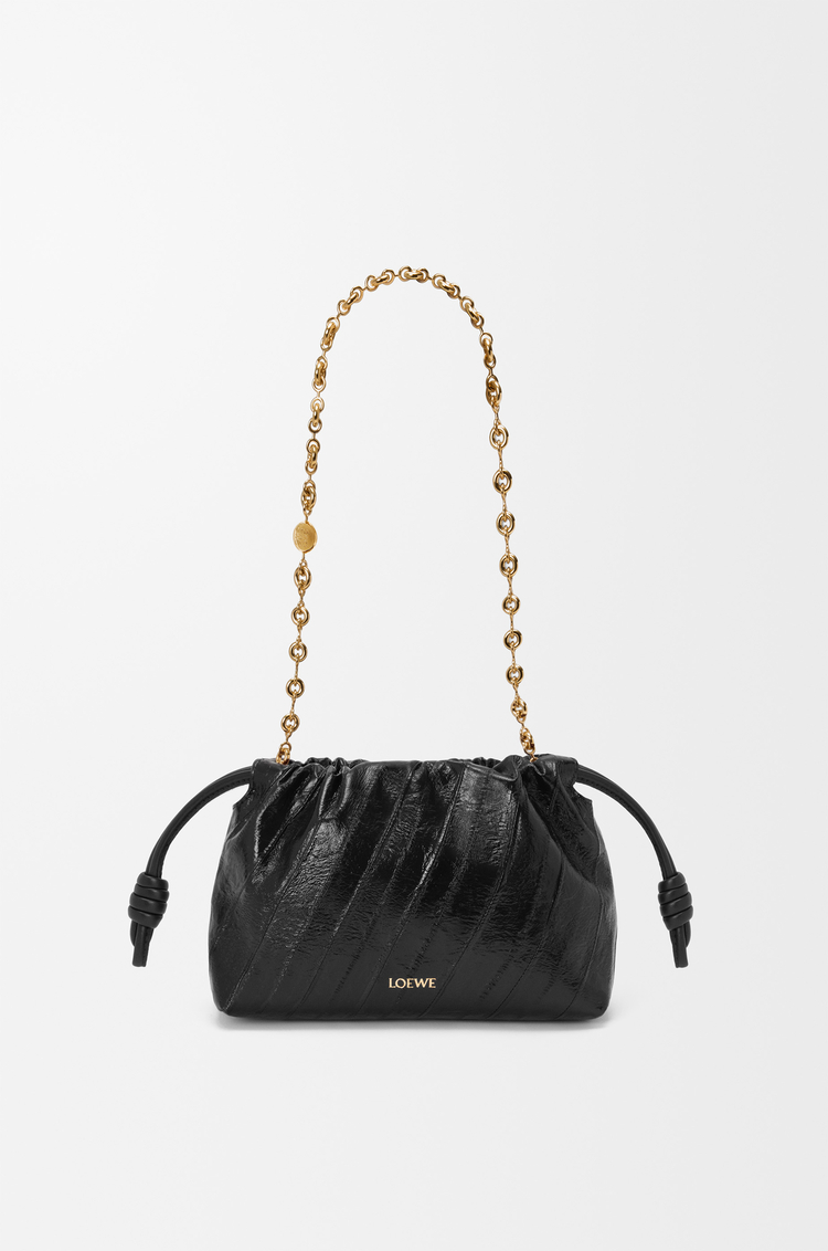 LOEWE Bolso Flamenco purse mini en piel de anguila Negro