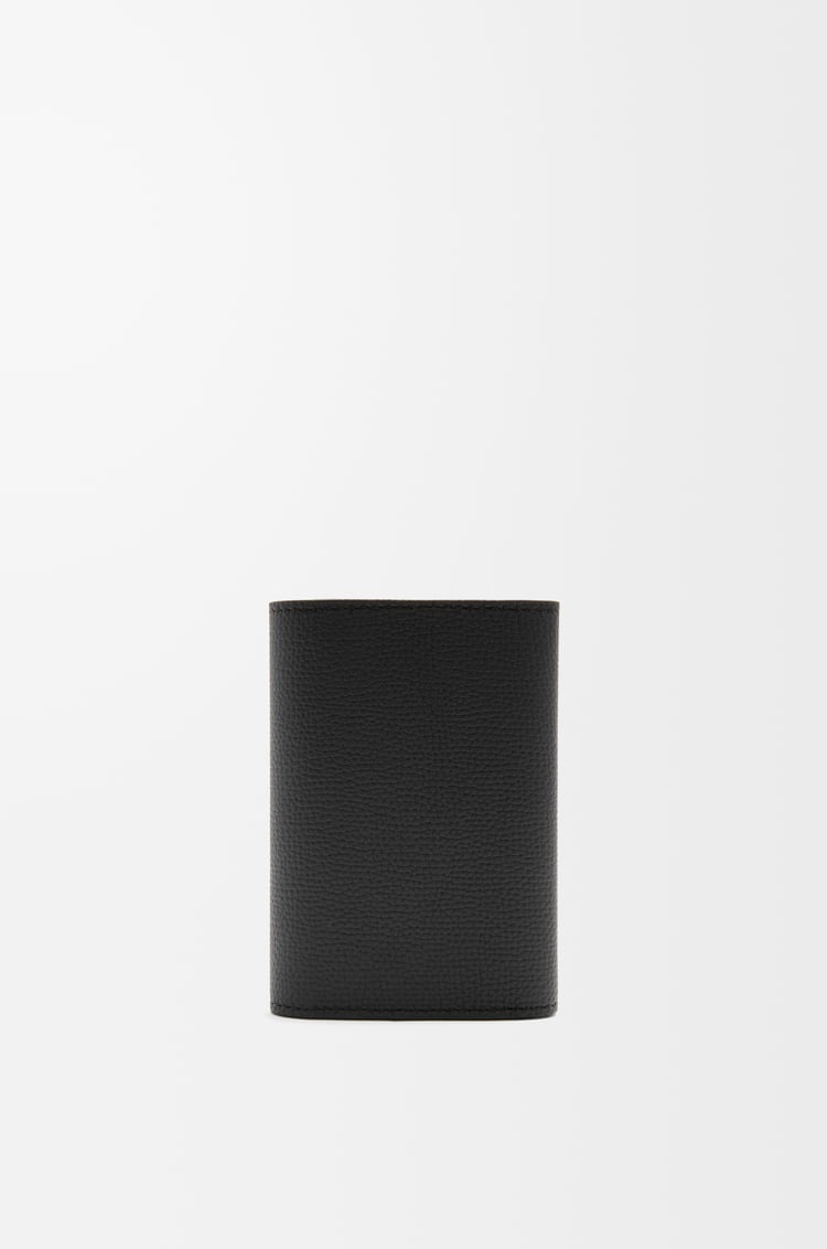LOEWE Cartera vertical pequeña Anagram en piel de ternera Negro