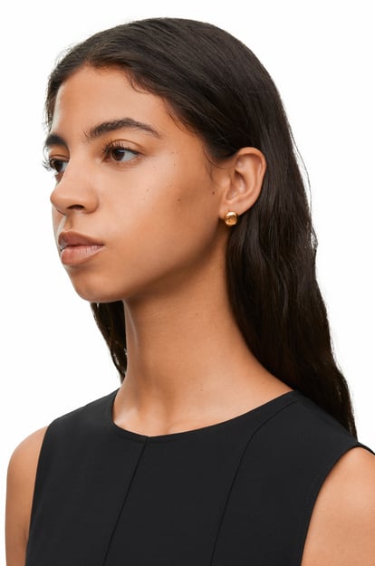 LOEWE Anagram Pebble stud earrings in sterling silver 金色 plp_rd