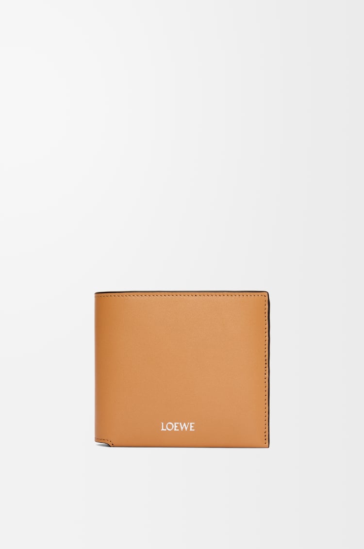 LOEWE Bifold wallet in shiny nappa calfskin Warm Desert/Black
