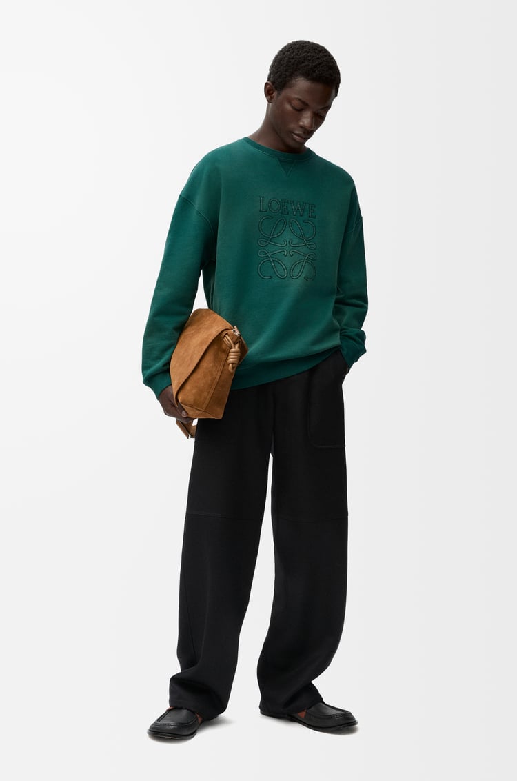 LOEWE リラックスフィット スウェットシャツ（コットン） ダークグリーン