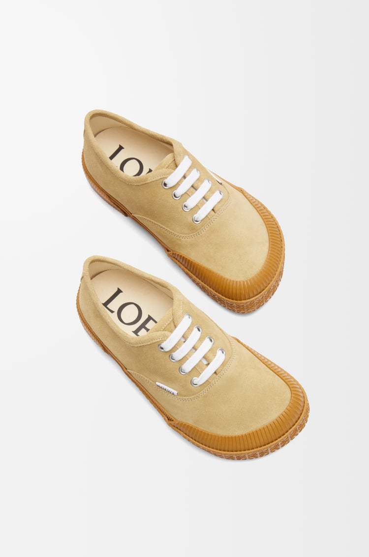 LOEWE テラバルカ レースアップスニーカー（スエード） ゴールド