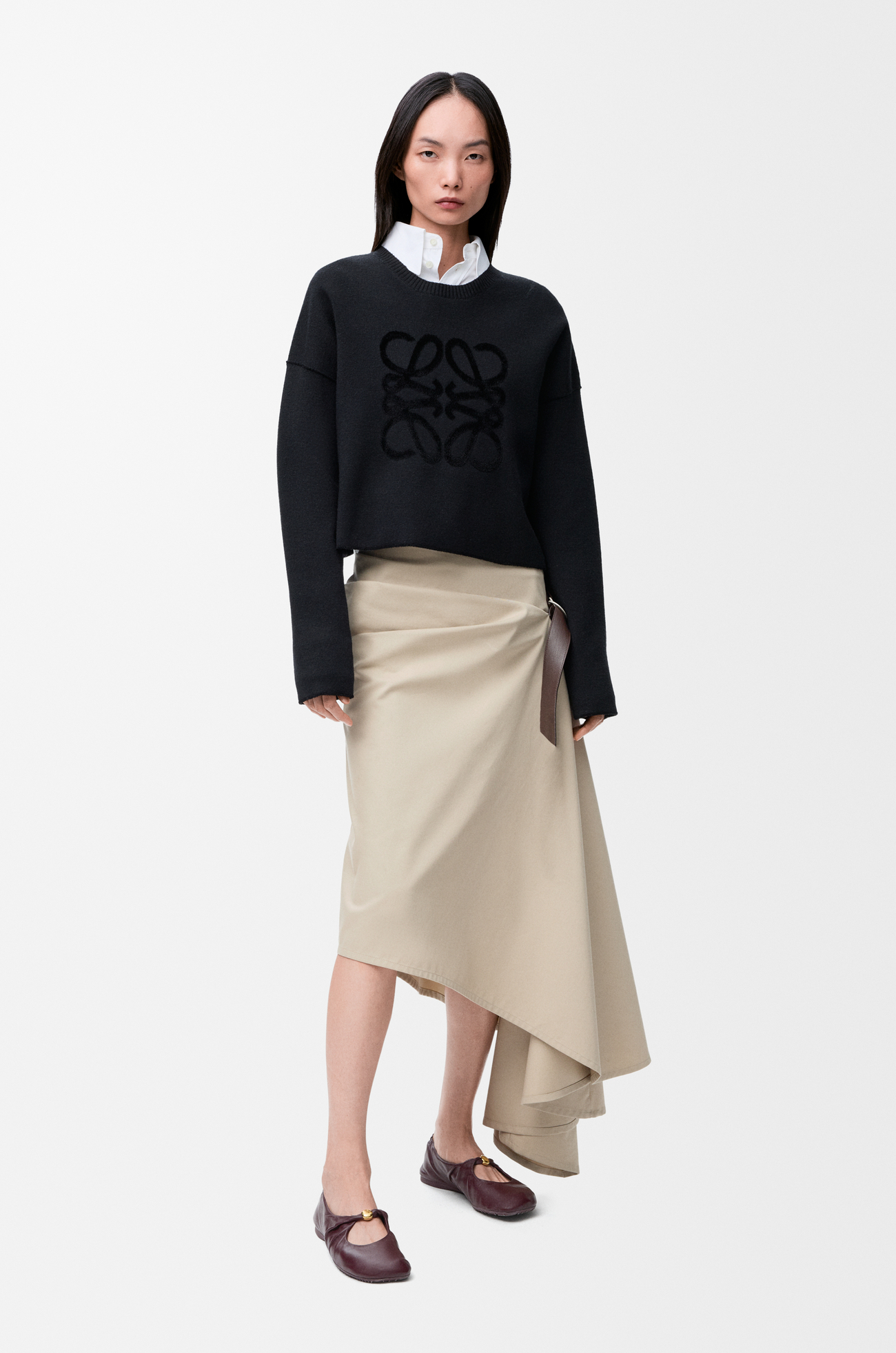 LOEWE Jersey Anagram en mezcla de lana Negro