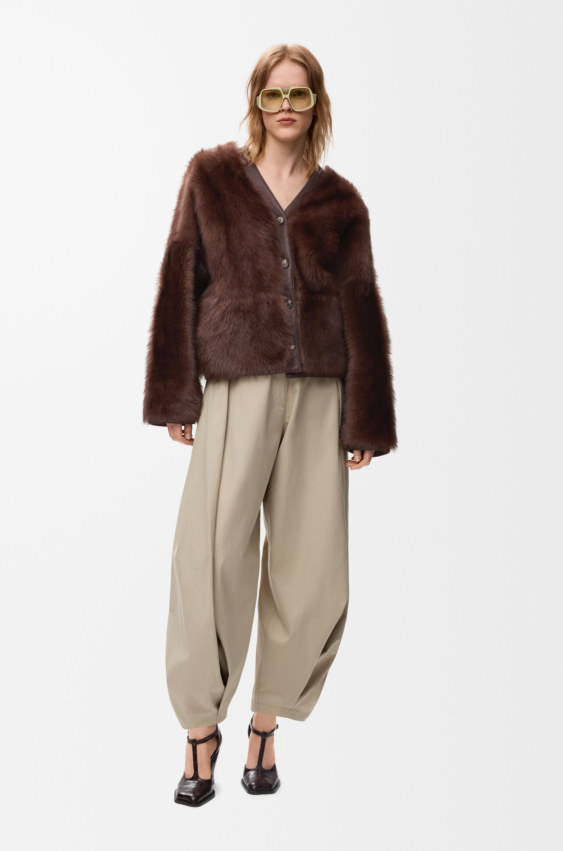 カーディガン（シアリング） ブラウン - LOEWE Japan official website