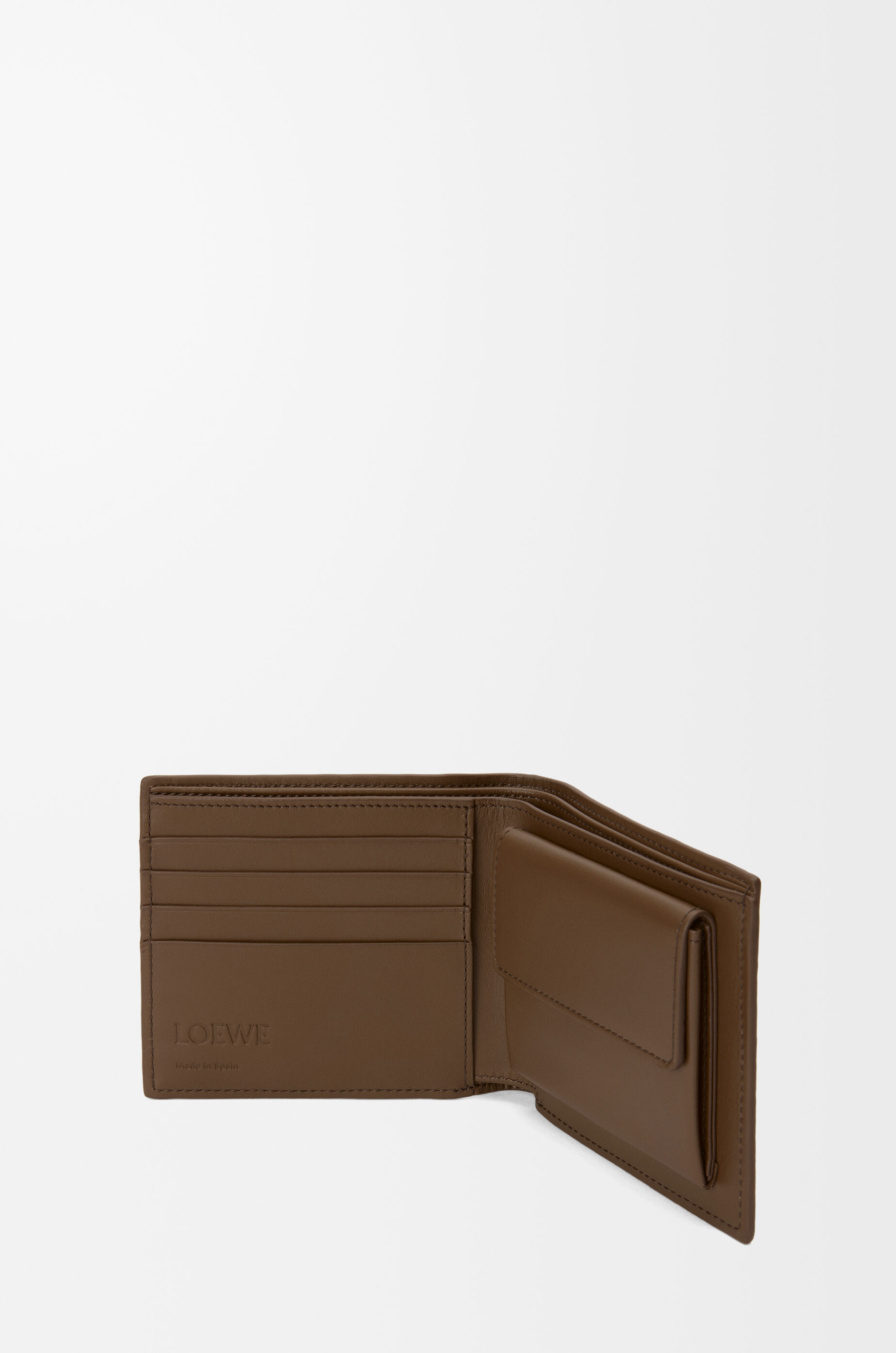 新品箱付きLOEWE VEAL BIFOLD WALLET バーティカル Bifold coin wallet in deerskin Brown - LOEWE