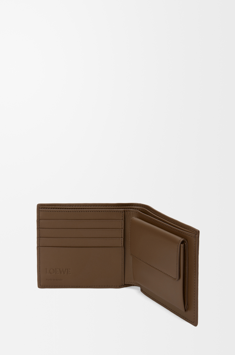 LOEWE Portafoglio con portamonete bi-fold in pelle di cervo Tundra