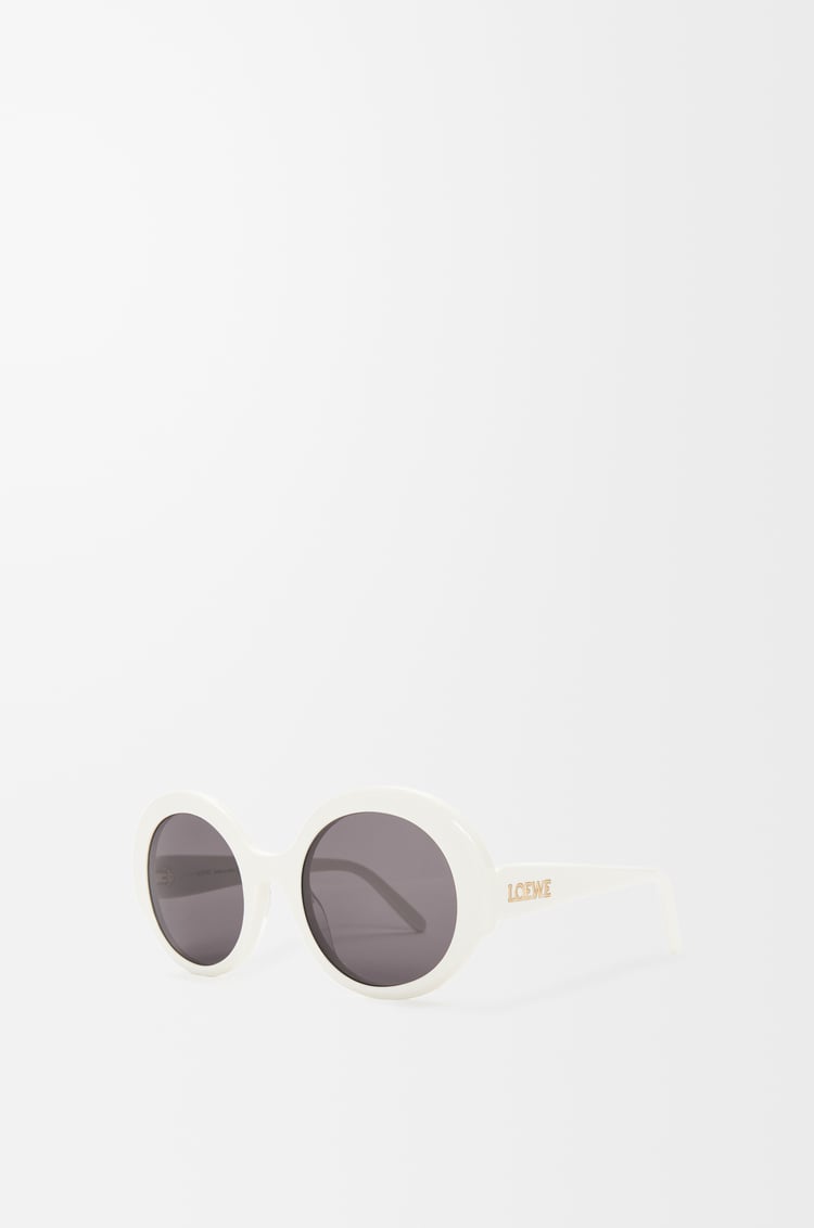 LOEWE Round Slim sunglasses White/Ivory