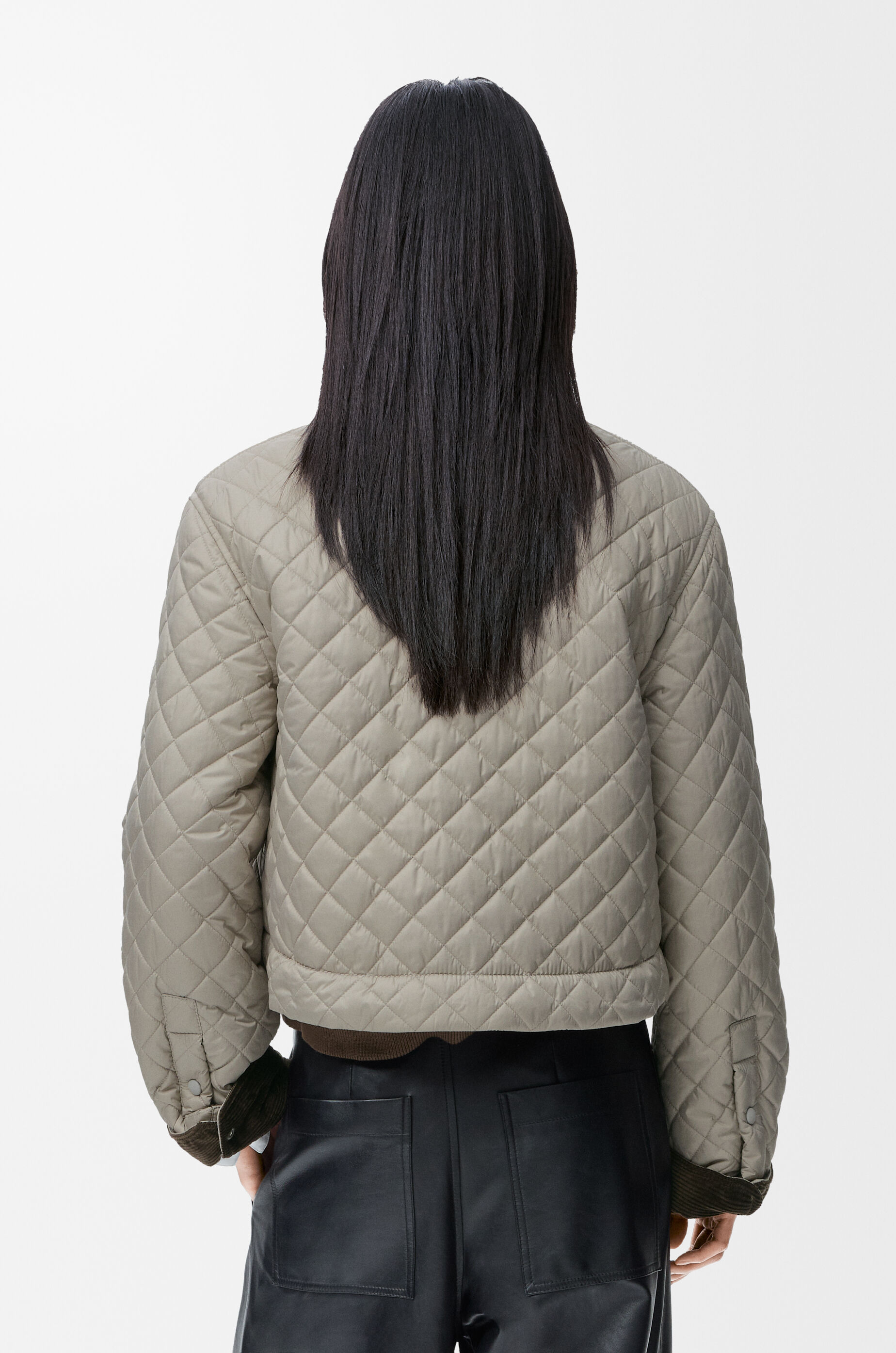 LUDLOW ラドロー 22SS ショートパフスリーブジャケット Short jacket in technical fabric Grey - LOEWE APAC official website