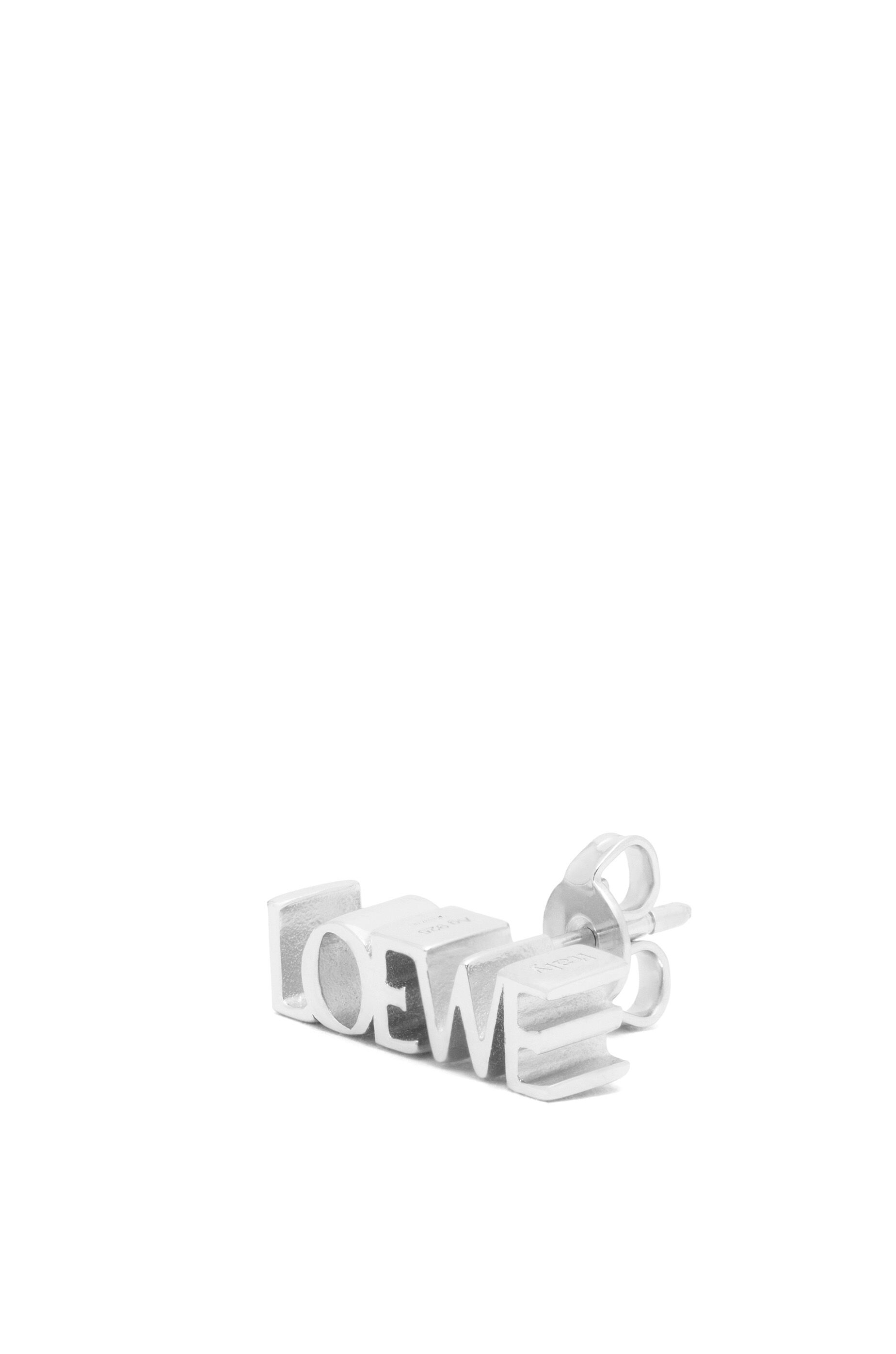 ロエベ グラフィック シングル ピアス（スターリングシルバー） シルバー - LOEWE
