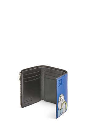 LOEWE Owl small vertical wallet in classic calfskin Royal Blue plp_rd