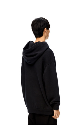 LOEWE Kaonashi knit hoodie in cotton Black plp_rd