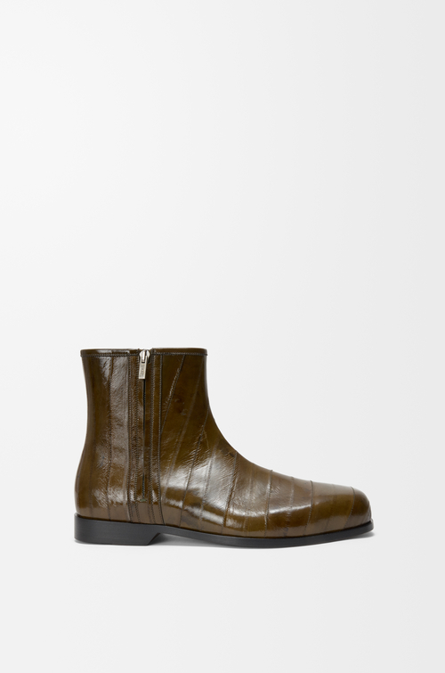 LOEWE Bobine ankle boot in hagfish Olive Green