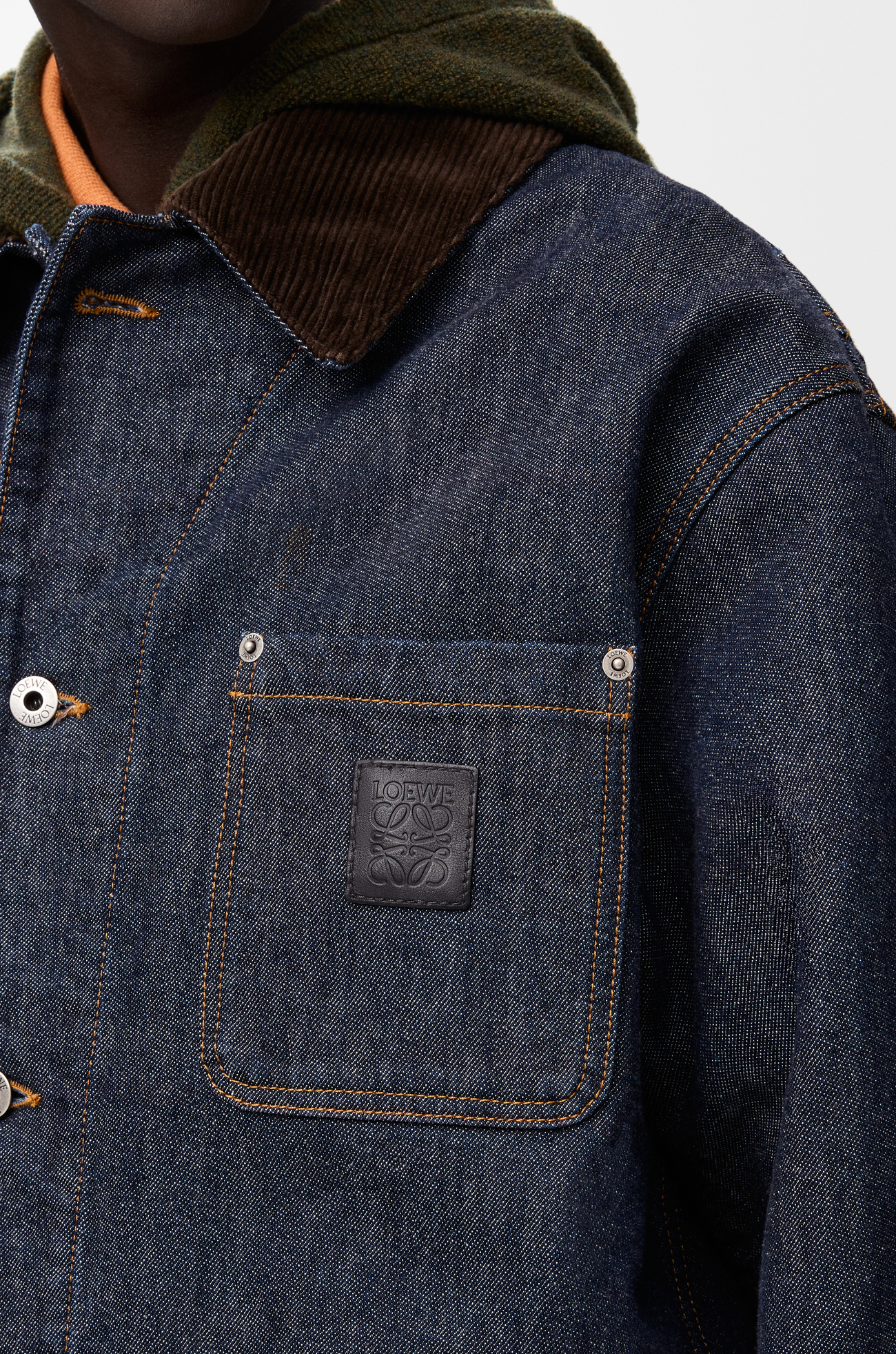 LOEWE Jacket in denim Raw Denim/Blue