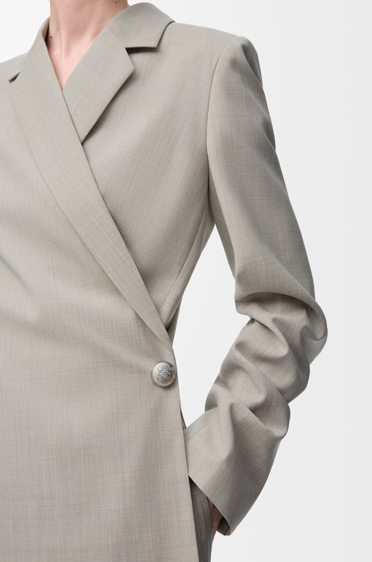 LOEWE Jacket in wool Light Beige Melange