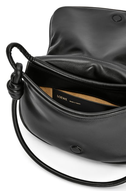 LOEWE Paseo satchel in shiny nappa calfskin Black plp_rd